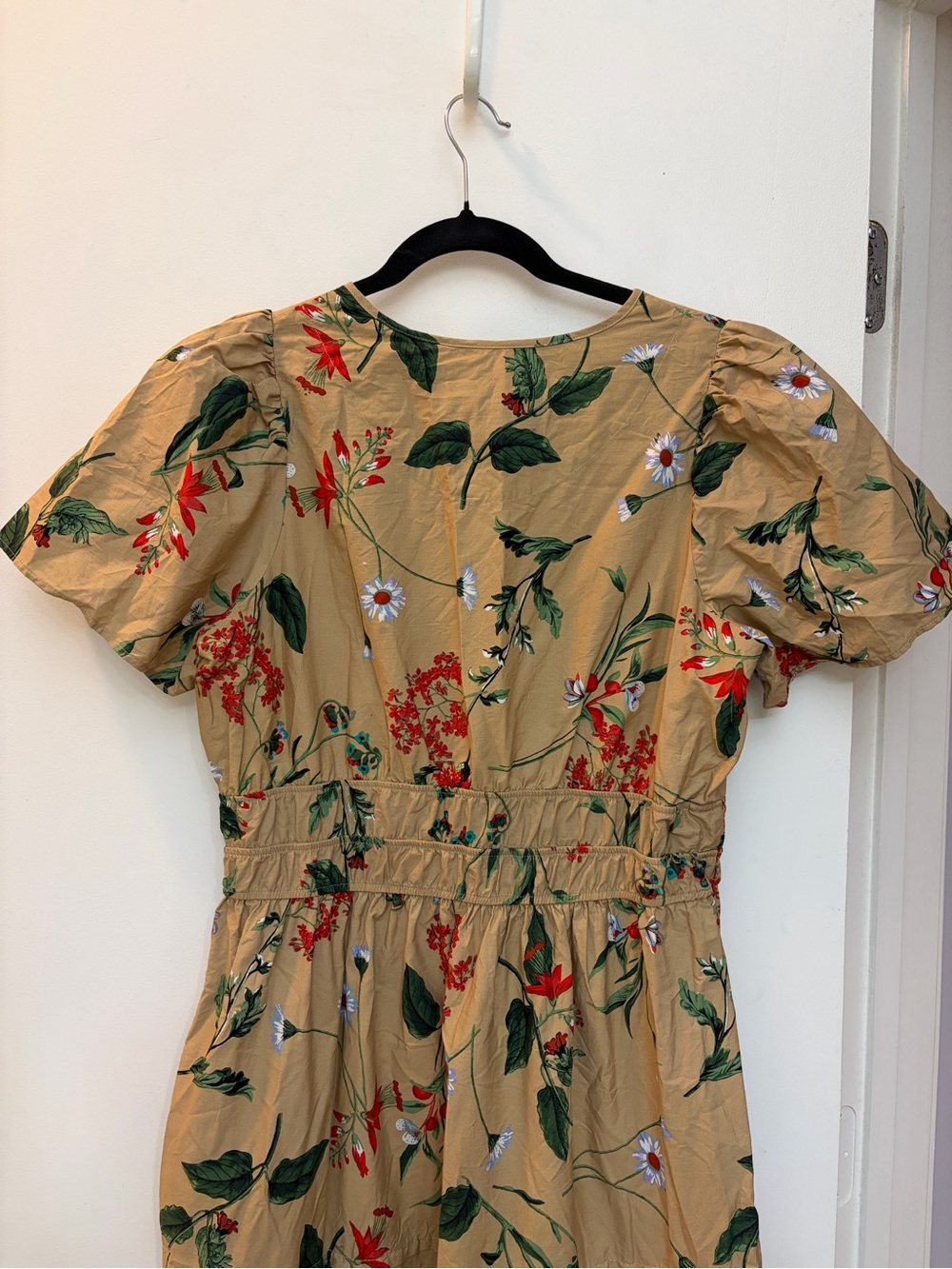 Like New Anthropologie Somerset Dress - Khaki Floral - Picture 10 of 12